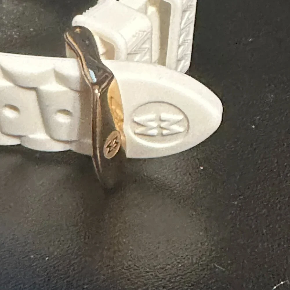 Michele Tahitian Jelly Bean Watch - White (MWW12D000015) - BRAND NEW BATTERY - Picture 9 of 14